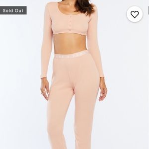 Savage X Fenty Thermal Crop Top and Pant